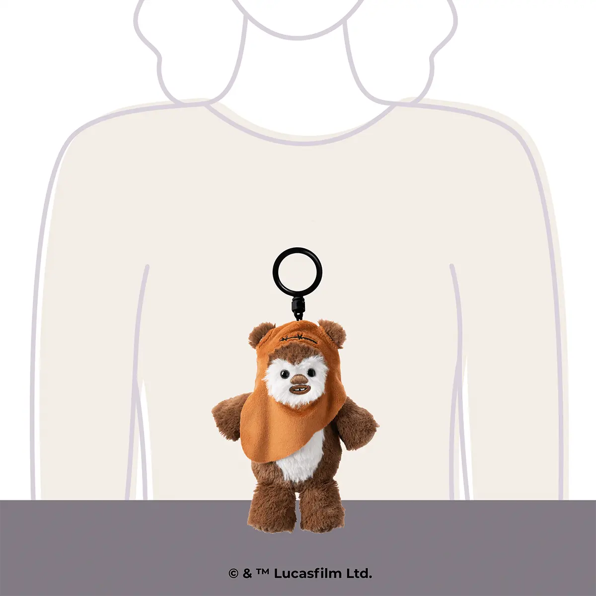 Ewok™ – Scentsy Buddy Clip with Star Wars™: Light Side of the Force fragrance, perfect for bags and backpacks.