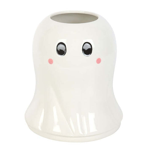 Sweet Ghost Flower Vase offers charming design for autumn blooms, perfect as a cute Halloween centrepiece.