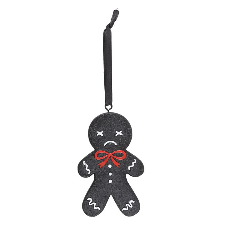 Add some festive mischief to your tree with this Gingerdead Man Hanging Ornament, perfect for dark Christmas cheer.
