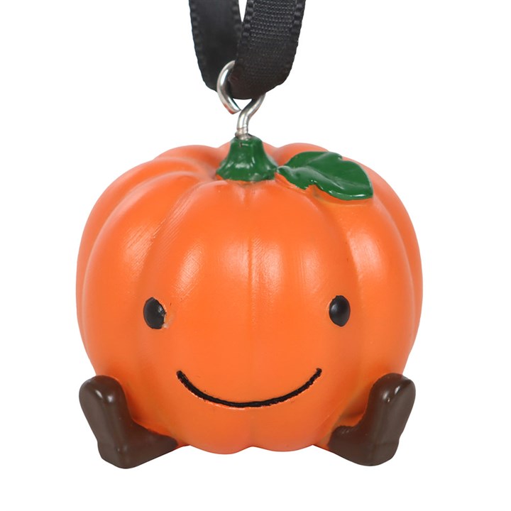 Brighten Halloween with the Cute Smiling Pumpkin Hanging Ornament, perfect for festive decorations and gifts.