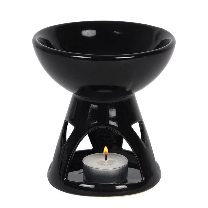 Black Deep Bowl Wax & Oil Burner