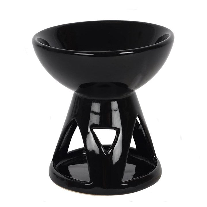 Black Deep Bowl Wax & Oil Burner