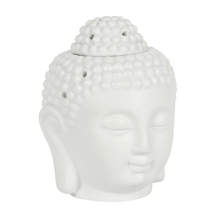 White Buddha Head Wax & Oil Burner
