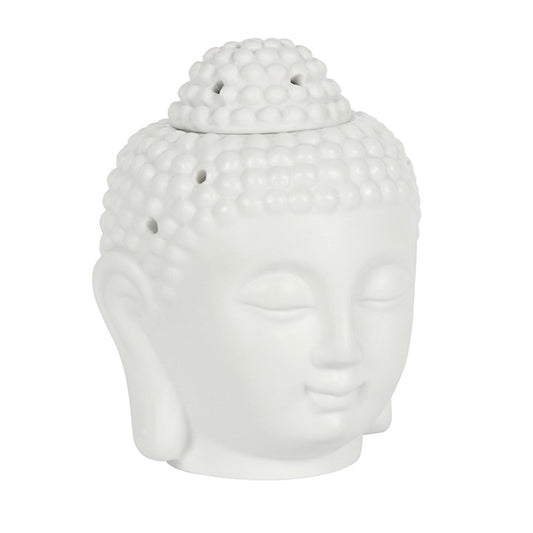 White Buddha Head Wax & Oil Burner