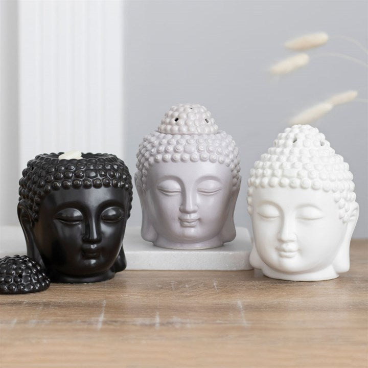 White Buddha Head Wax & Oil Burner