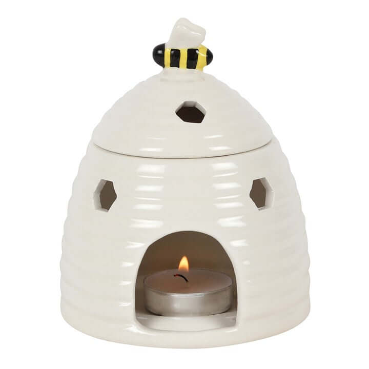 🐝 White Beehive Oil Burner