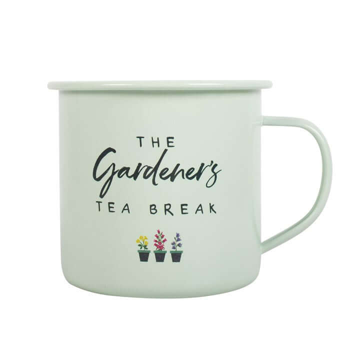 ☕ Gardener's Tea Break Enamel Mug