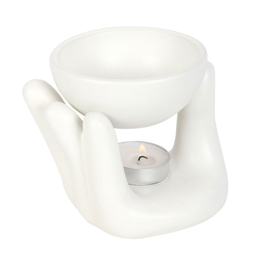 White Hand Ceramic Wax & Oil Burner