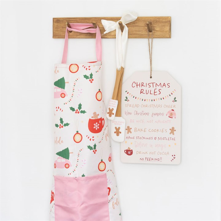 Sugarplum Fun Christmas Rules Hanging Sign adds festive cheer with delightful rules for a joyful holiday season.