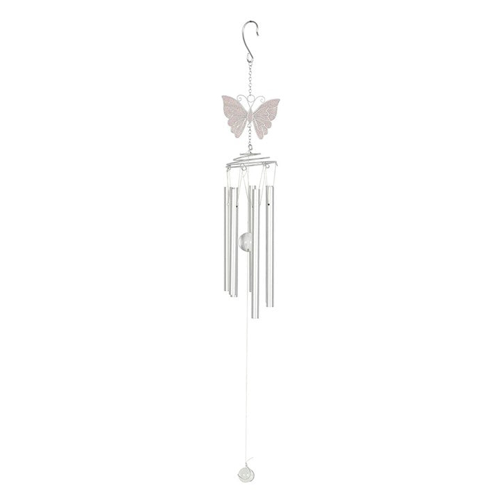 White Butterfly Wind chime