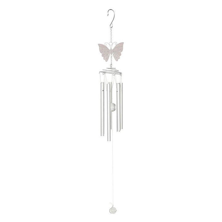 White Butterfly Wind chime