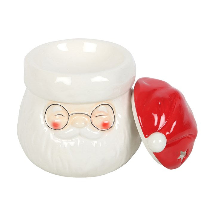 Cheerful Santa Claus Shaped Oil Burner and Wax Warmer adds festive charm to your home with scented delights.