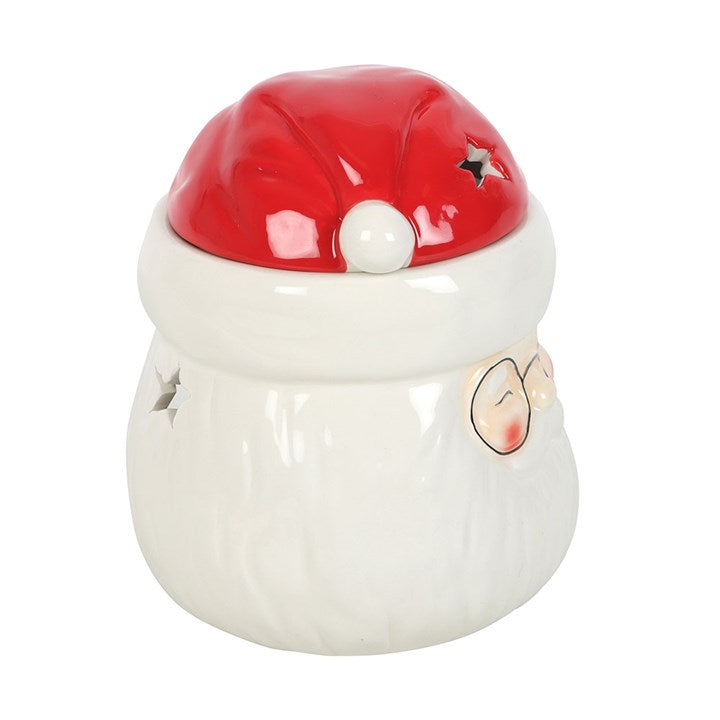 Cheerful Santa Claus Shaped Oil Burner and Wax Warmer, perfect for adding festive charm to your home this Christmas.