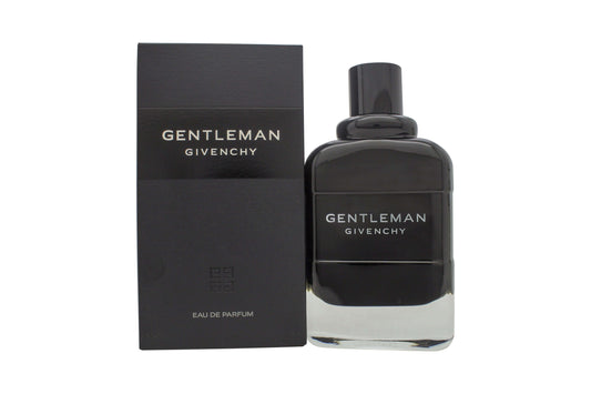 Givenchy Gentleman Eau De Parfum 100ml Spray Black Bottle with original packaging and sleek design.