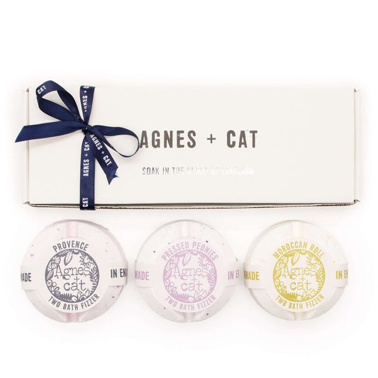 Agnes + Cat Secret Garden Bath Fizzer Gift Set of 3