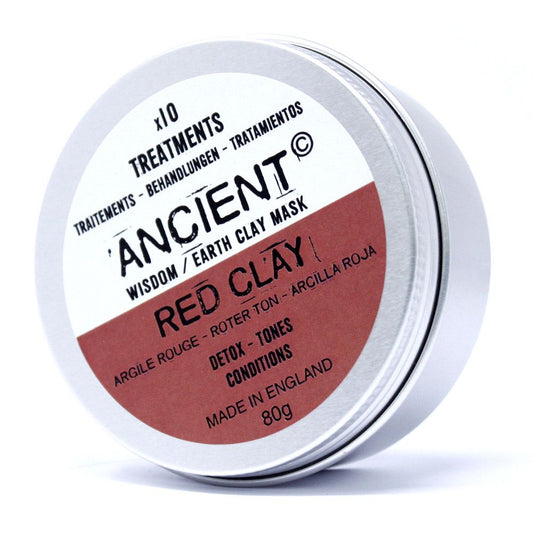 Ancient Red Clay Face Mask 80g - premium red clay mask for spa-like care.