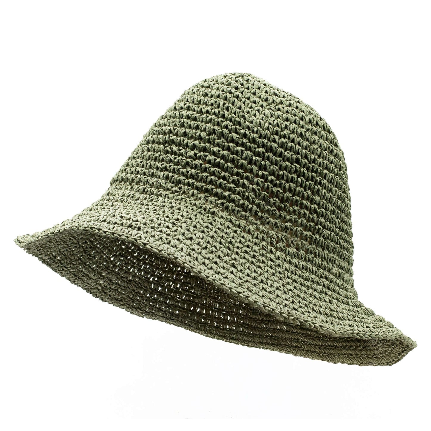 Nomad Sari Floppy Straw Sun Hat Moss Green