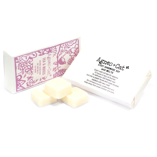 Agnes + Cat Tea & Roses Wax Melts Box of 8