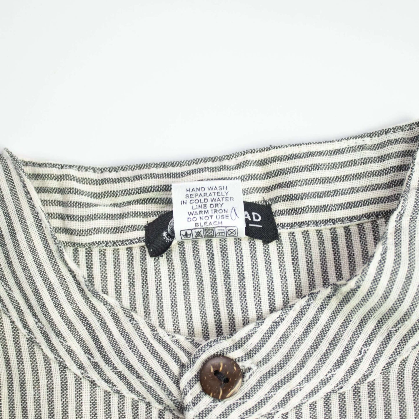 Nomad Sari Grandad Shirt Grey Stone Medium