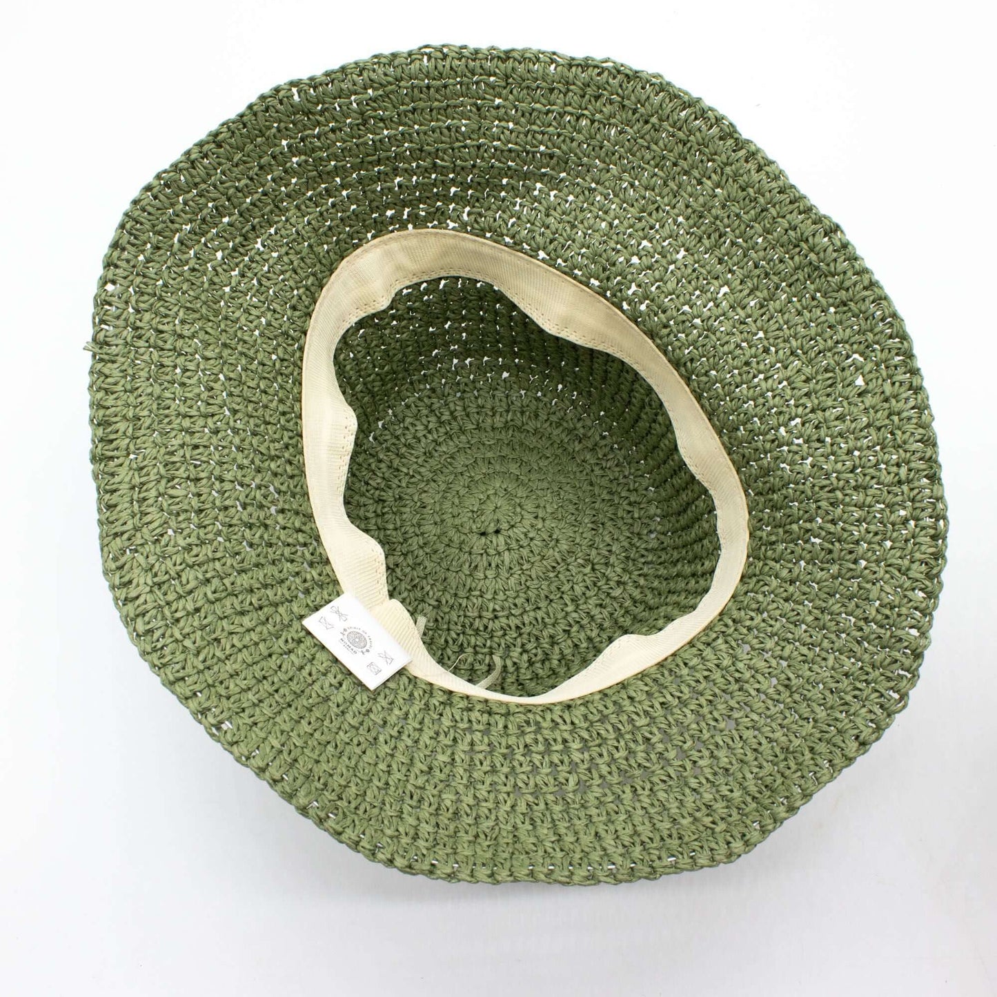 Nomad Sari Floppy Straw Sun Hat Moss Green