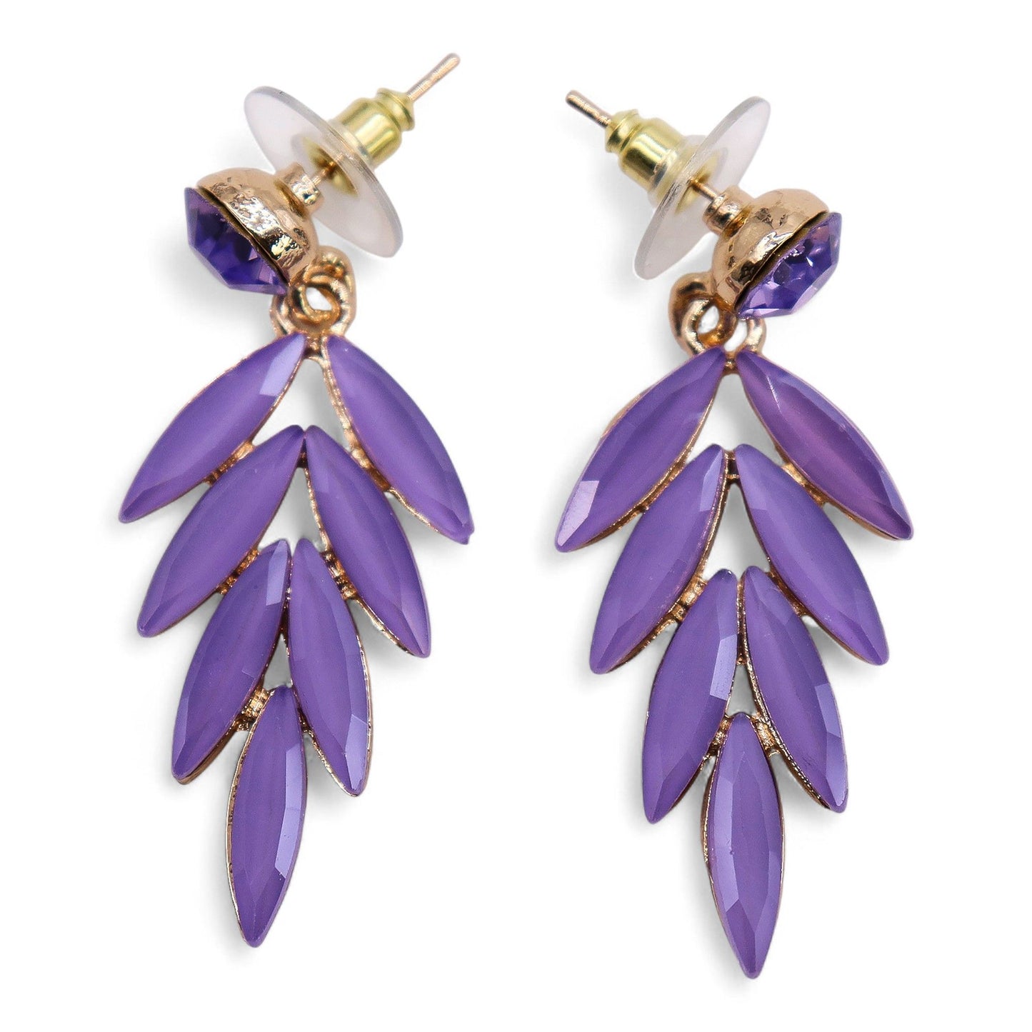 Lavender Vintage Glass Faries Earrings