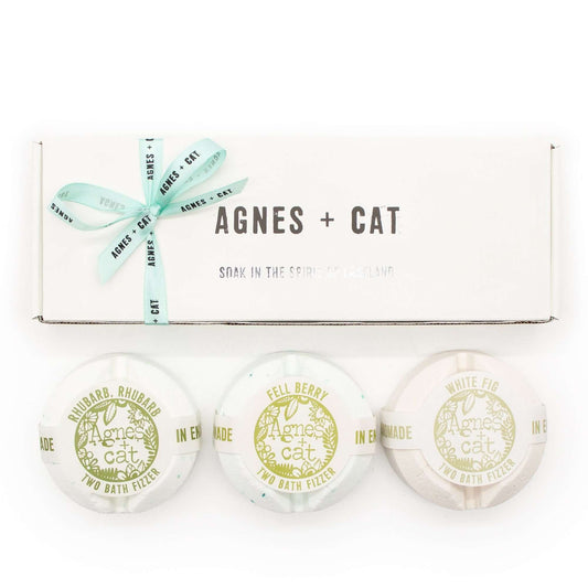 Agnes + Cat Berry & Fig Bath Fizzer Gift Set of 3