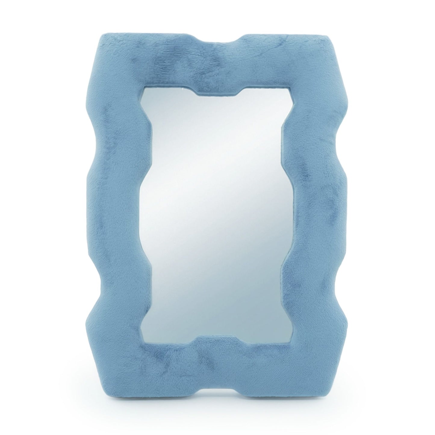 ⭐ Soft Squiggly Mirror Chunky Frame Royal Blue