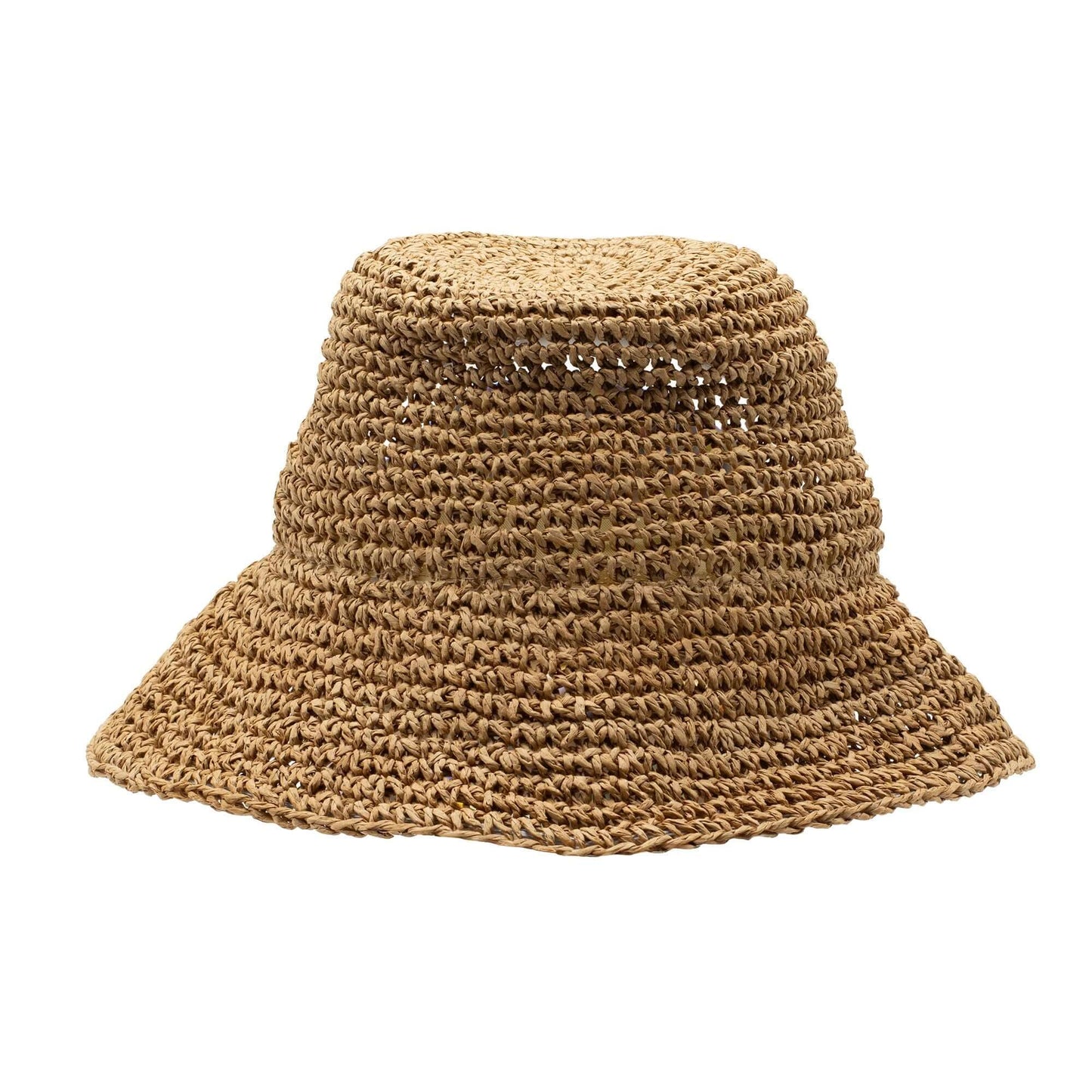 Nomad Sari Floppy Straw Sun Hat Natural Coffee