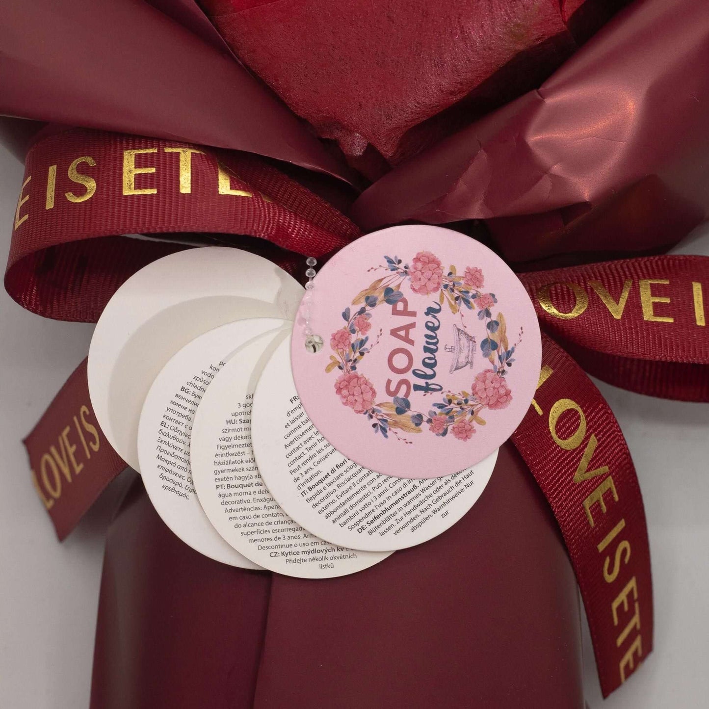 Large Red Roses Bouquet Love Is Eternal Gift Set
