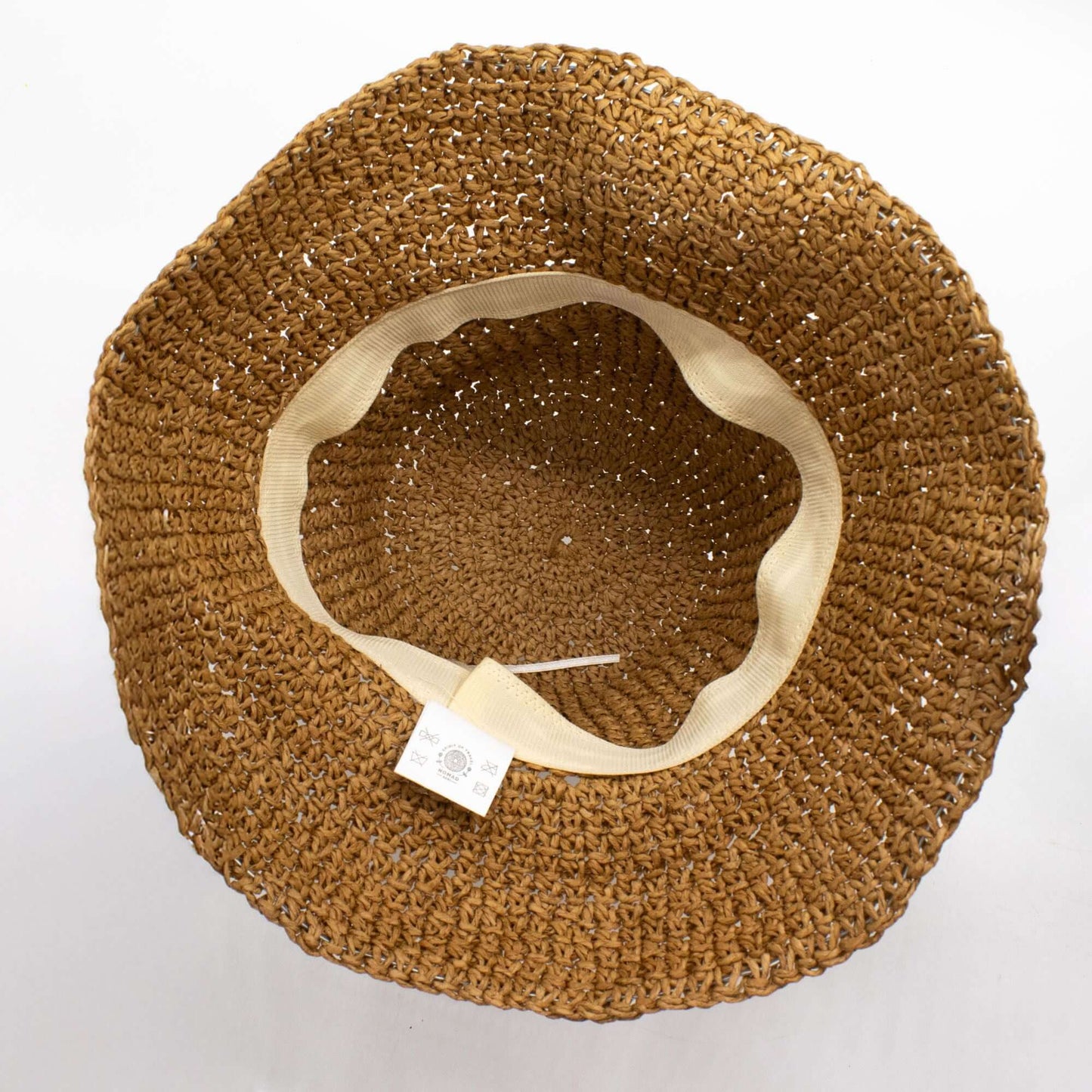 Nomad Sari Floppy Straw Sun Hat Natural Coffee