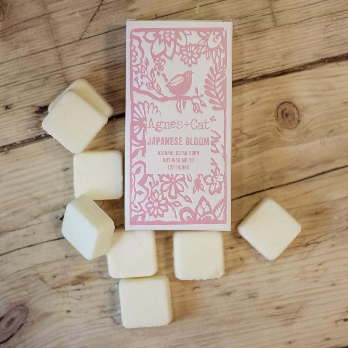 Agnes and Cat Box of 8 Wax Melts Japanese Bloom