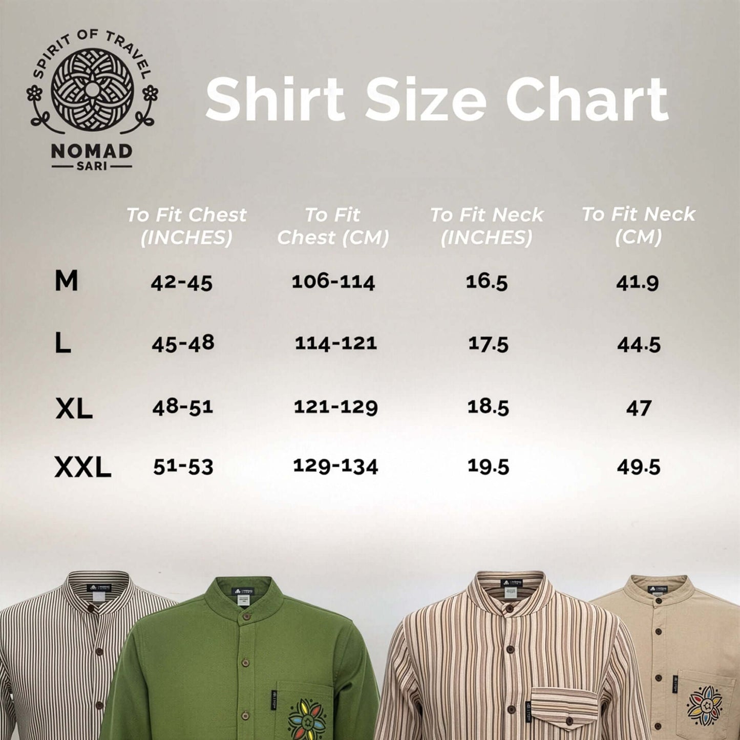 Nomad Sari Grandad Shirt Grey Stone Medium