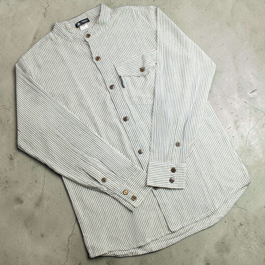 Nomad Sari Grandad Shirt Grey Stone XL