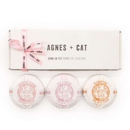 Agnes + Cat Floral & Citrus Bath Fizzer Gift Set of 3