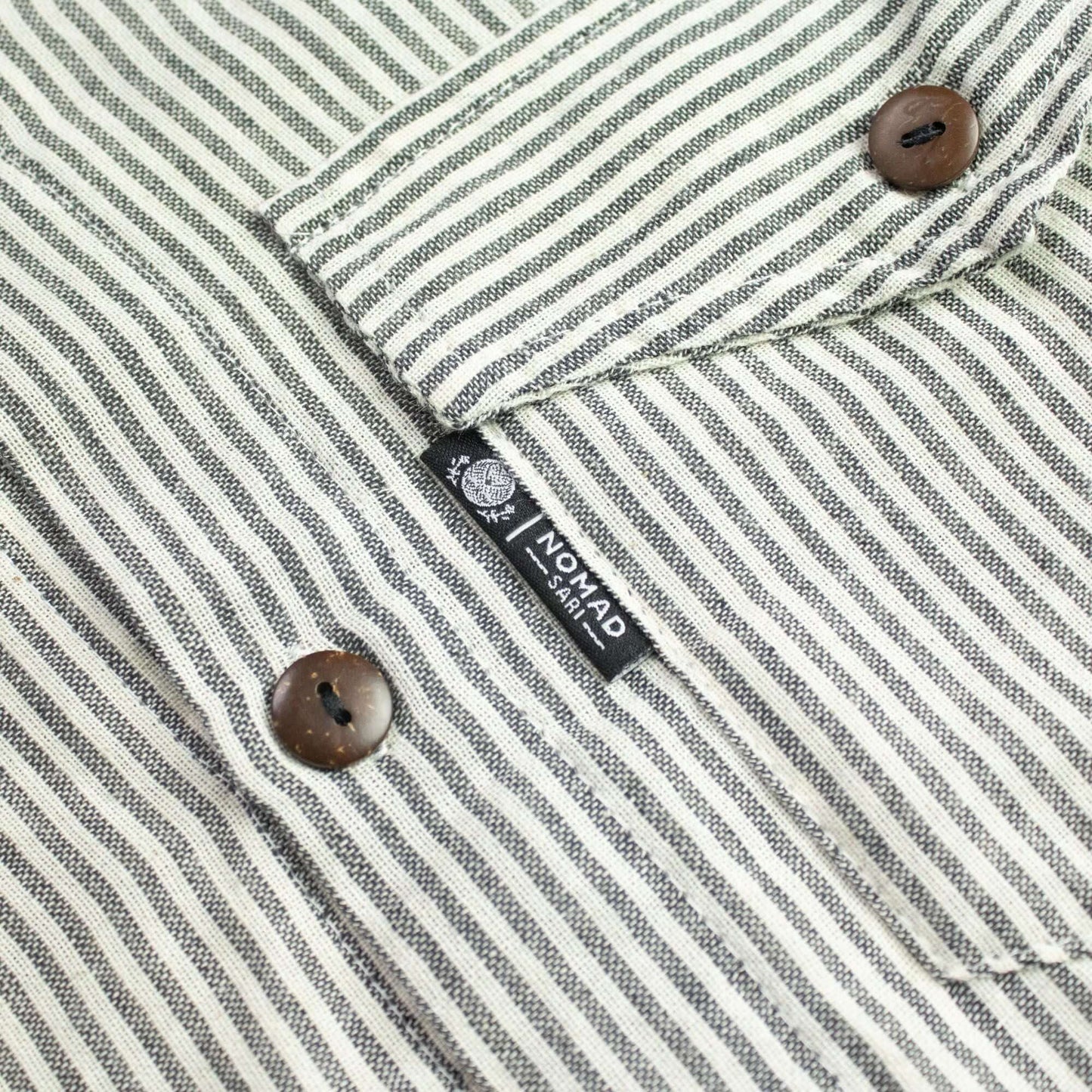 Nomad Sari Grandad Shirt Grey Stone XL