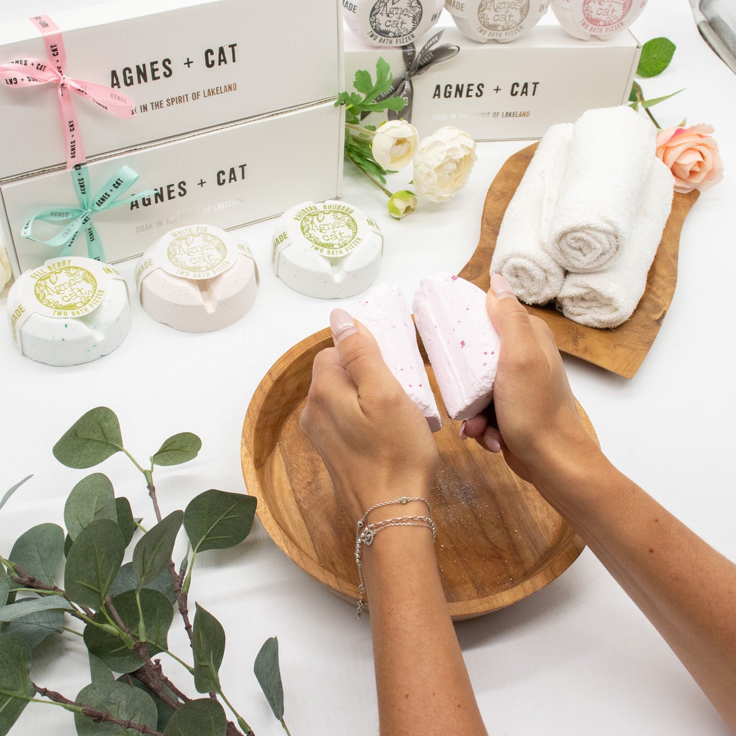 Agnes + Cat Floral & Citrus Vegan Bath Fizzer Gift Set