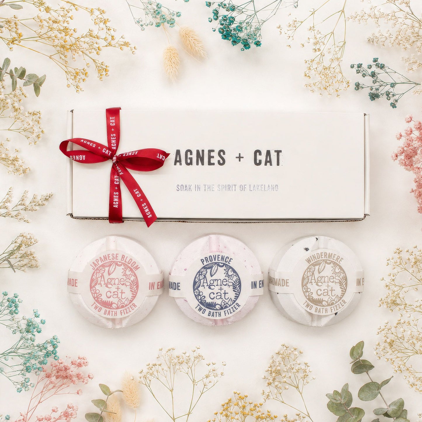 Agnes + Cat Lakeland Favourites Vegan Bath Fizzer Gift Set