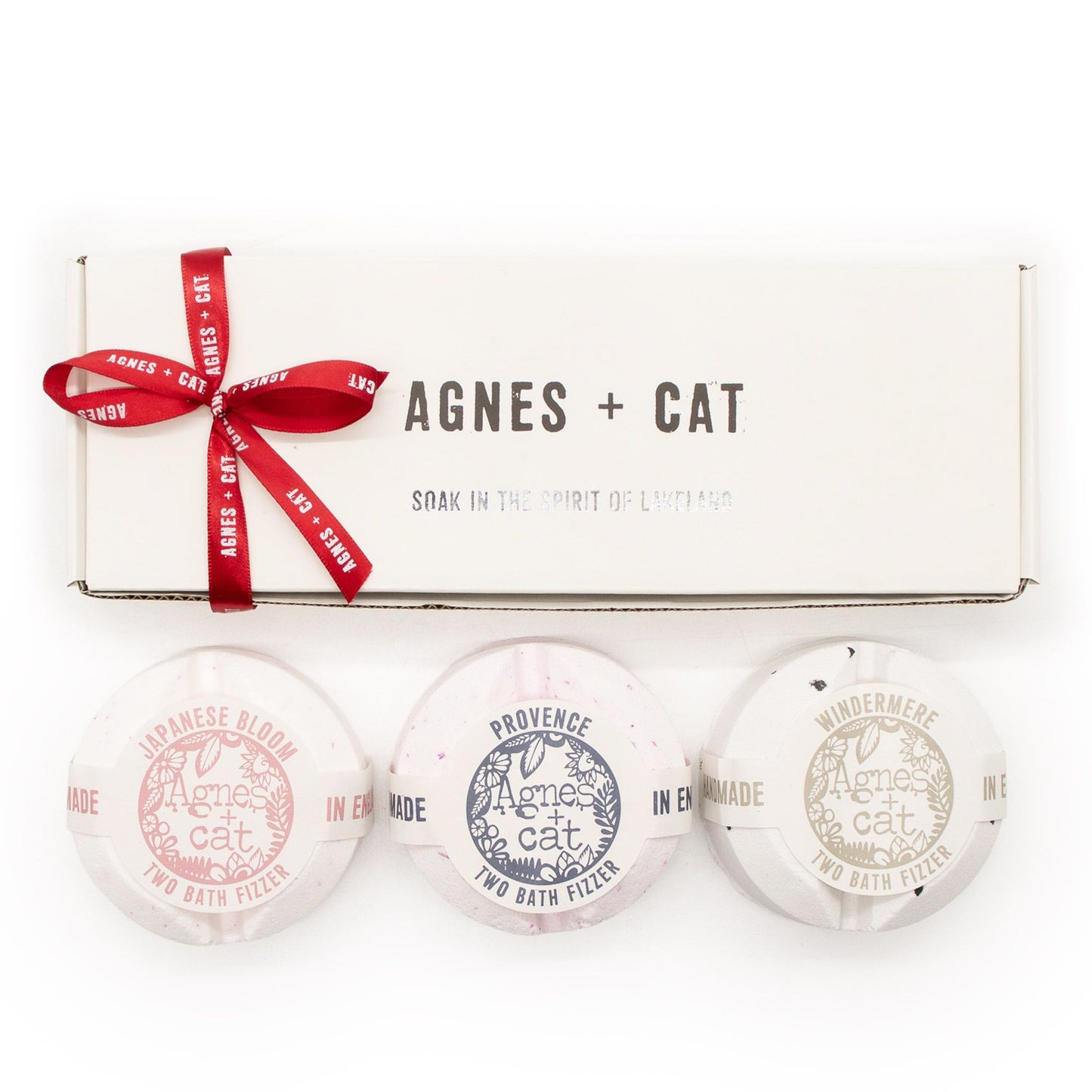 Agnes + Cat Lakeland Favourites Vegan Bath Fizzer Gift Set