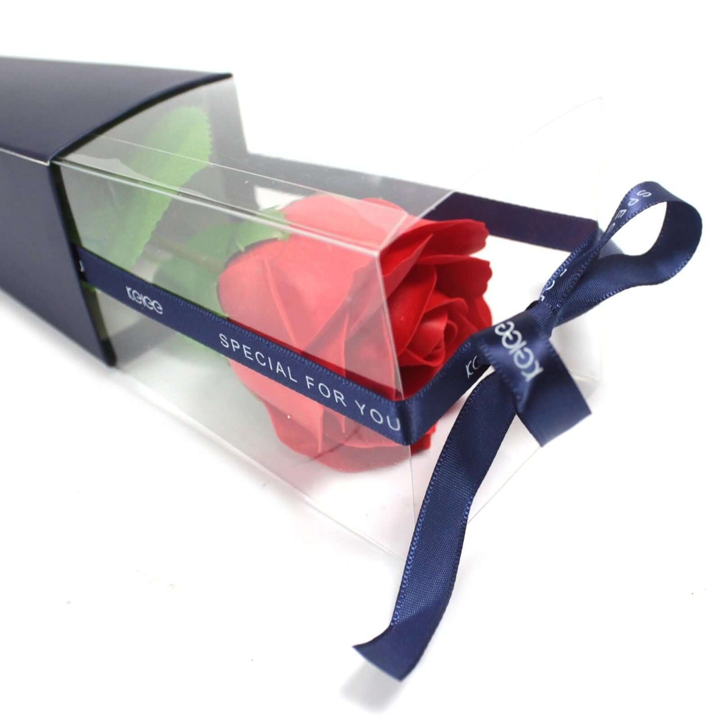 Single Rose Soap Flower (Red Rose)