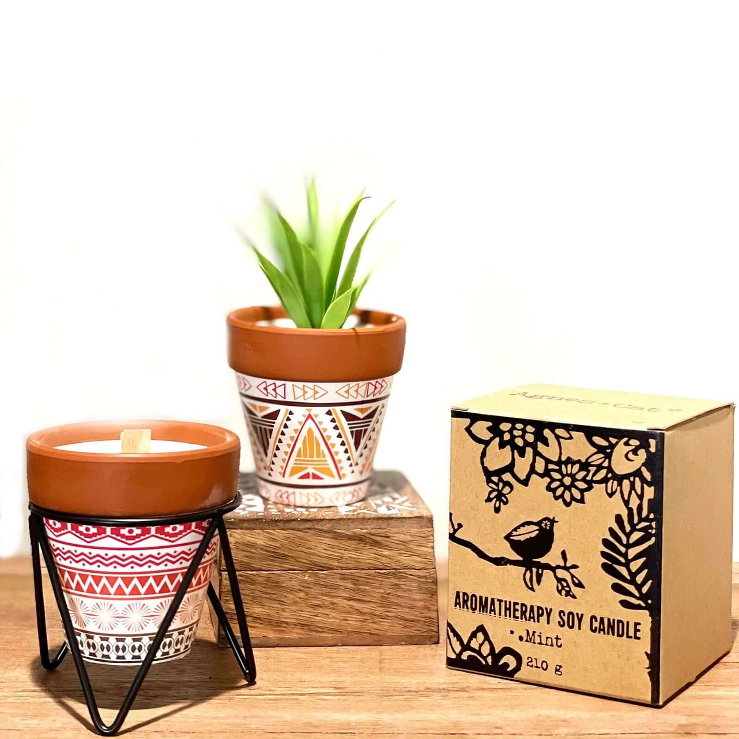 Agnes and Cat Herb Garden Candle Sage