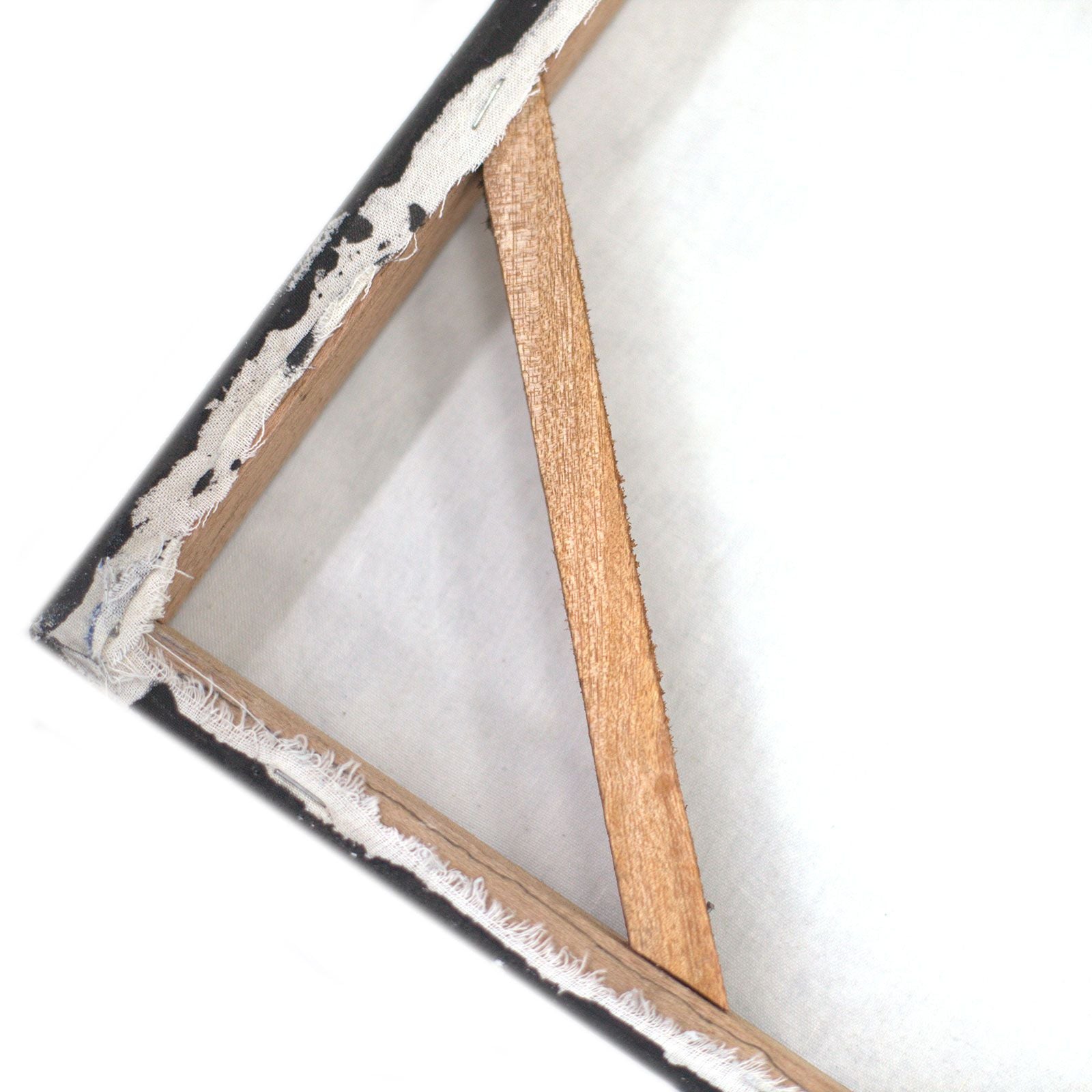 Back of Buddha Painting - Gold Sand Finish on canvas with wooden stretcher, Balinese artwork frame.