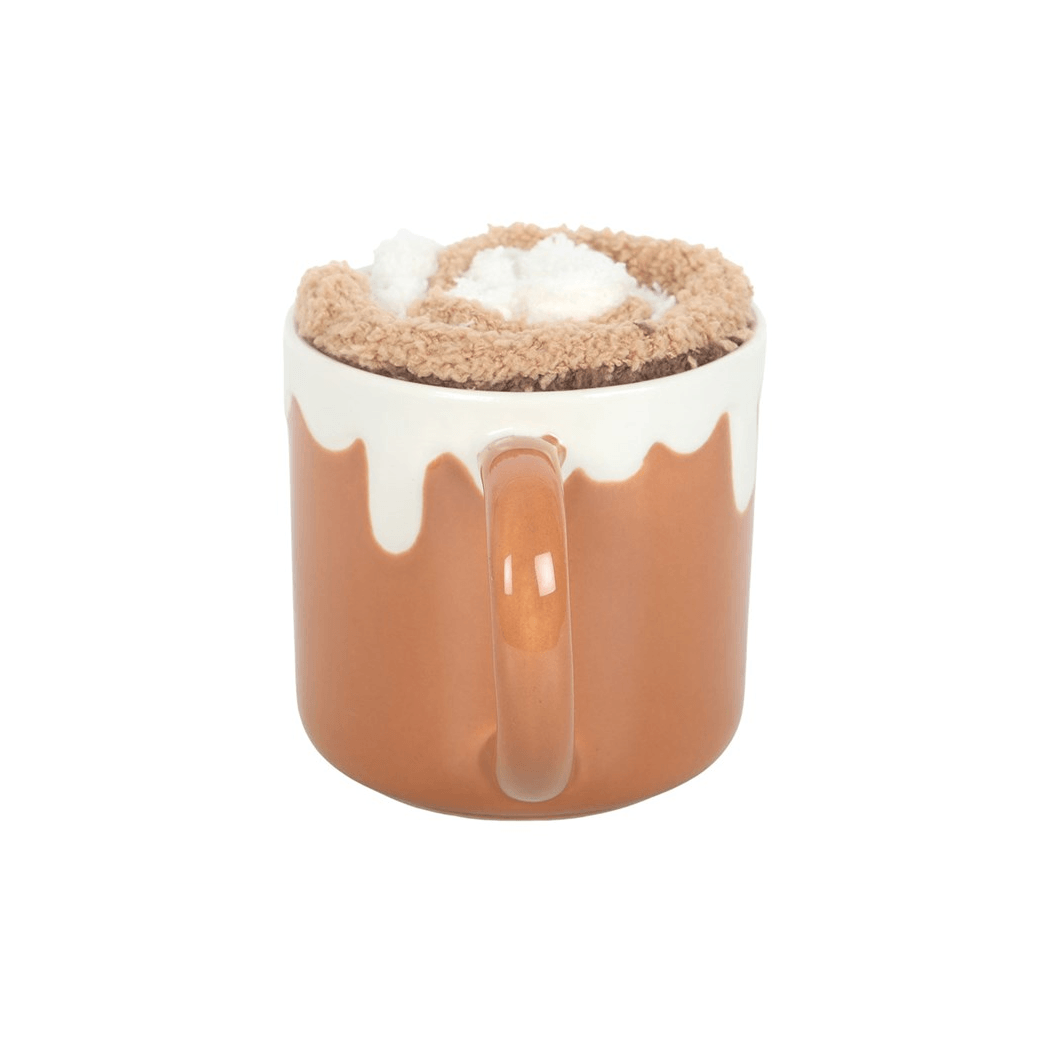 Cinnamon Roll Mug and Plush Socks Gift Set
