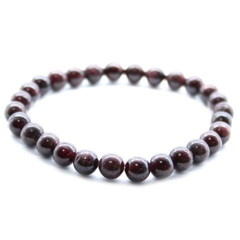 Elegant Power Bracelet - Blood Garnet, enhancing any outfit while uplifting mood and positivity. Perfect addition to any collection.