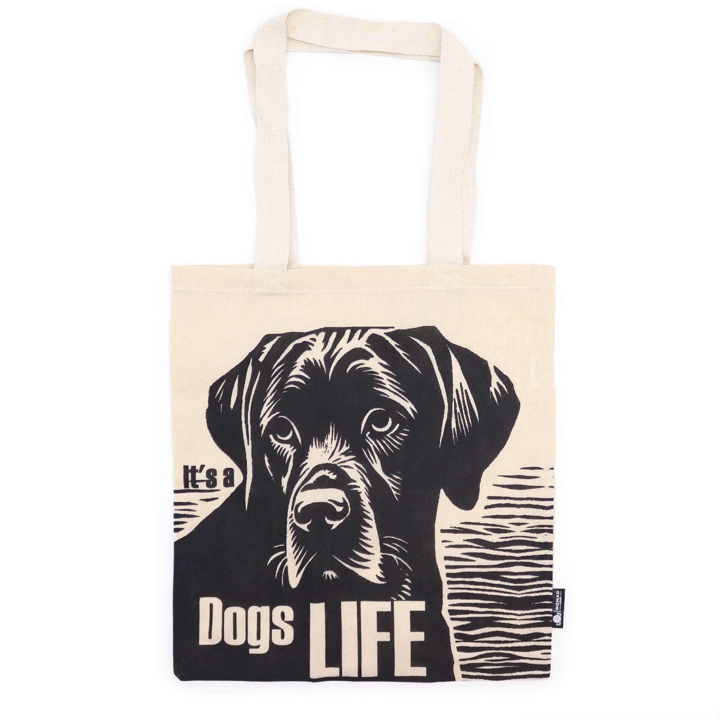 Iconic Basic Tote Bag - Dog's Life - Natural