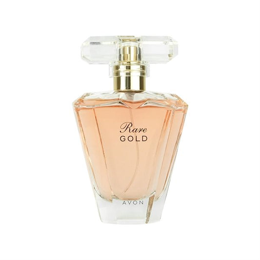 Rare Gold EDP - Luxurious Floral Perfume for All-Day Wear, featuring an exquisite bottle design by Avon.