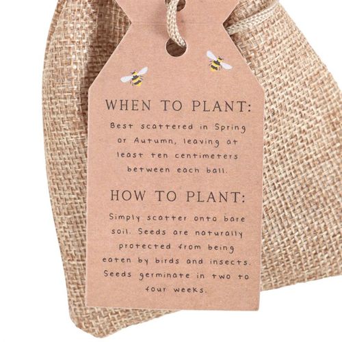 24 Garden Seed Balls in a Bag, perfect for brightening outdoor spaces and attracting garden wildlife.