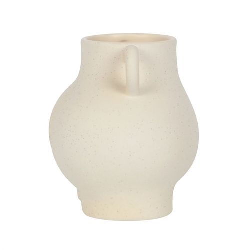 Cream Speckle Bum Plant Pot featuring a quirky design, perfect for trendy homes and plant lovers alike.