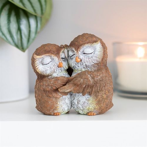 Charming Birds of a Feather Owl Couple Ornament, perfect for celebrating love on special occasions.