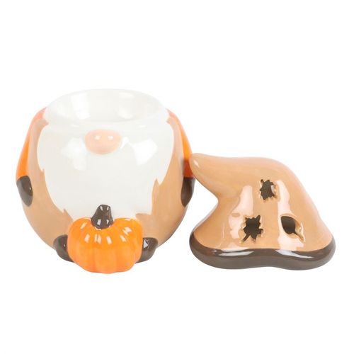 Delightful Autumn Gonk Oil Burner in warm orange and brown tones, perfect for seasonal decor and creating an ambient glow.