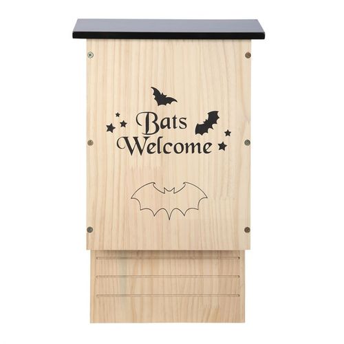 NatureNest Wooden Bat House, a charming haven for bats, ideal for gardens and insect control. Bats welcome!